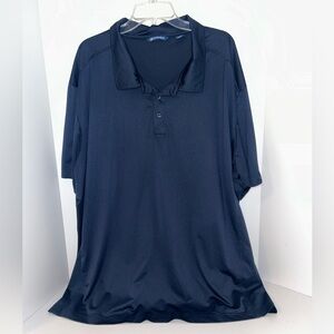 Cutter & Buck mens navy blue short sleeve poly blend polo shirt‎ size 4XB